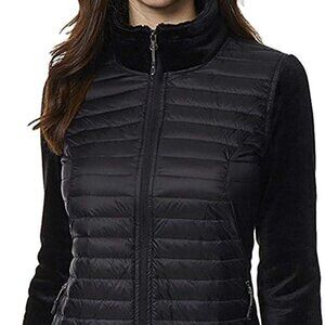 NWOT 32 Degrees Heat XXL Women's Mixed Media Down Filled Jacket Black